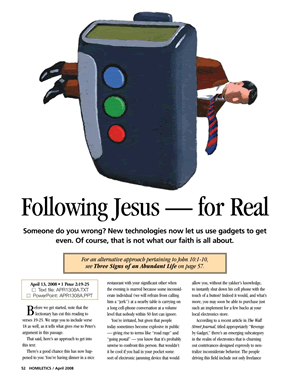 Following Jesus — for Real