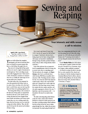 Sewing and Reaping