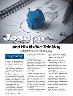 Joseph and His Visible Thinking