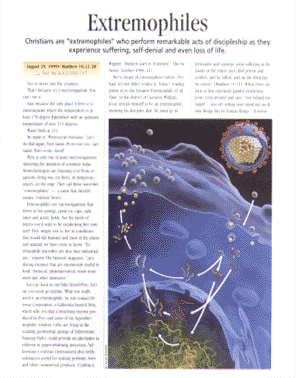 Extremophiles