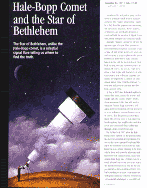 Hale-Bopp Comet and the Star of Bethlehem