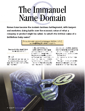 The Immanuel Name Domain