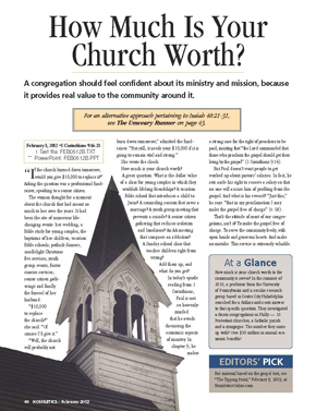 How Much Is Your Church Worth?