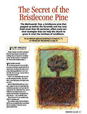 The Secret of the Bristlecone Pine