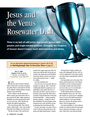 Jesus and the Venus Rosewater Dish