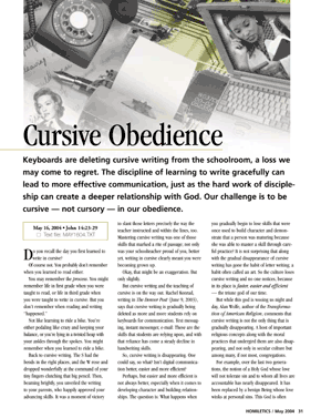 Cursive Obedience