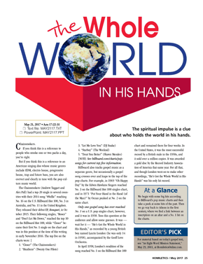 The Whole World in His Hands 