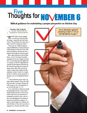 Five Thoughts for November 6