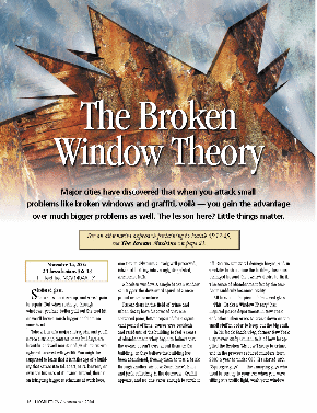 The Broken Window Theory