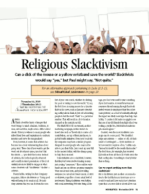 Religious Slacktivism