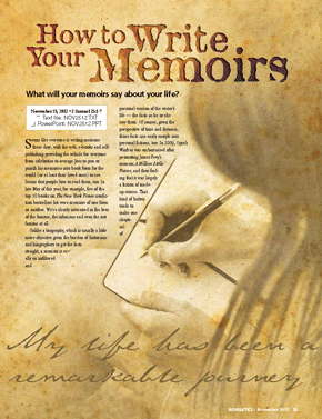 How to Write Your Memoirs