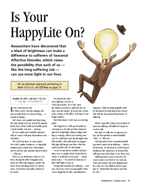 Is Your HappyLite On?