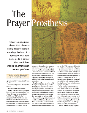 The Prayer Prosthesis