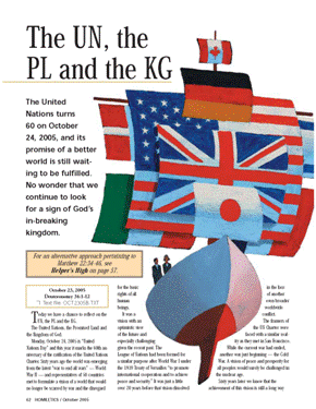 The UN, the PL and the KG