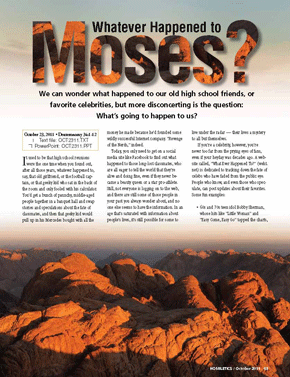 Whatever Happened to Moses?
