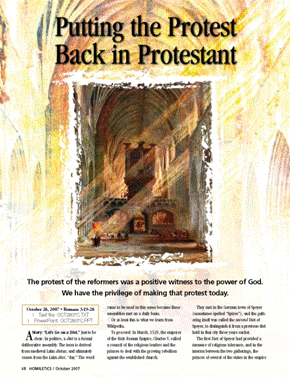 Putting the Protest Back in Protestant