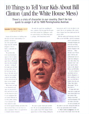 10 Things to Tell Your Kids About Bill Clinton (and the White House Mess)