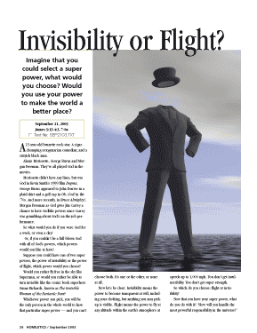 Invisibility or Flight?