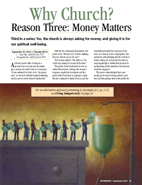 Why Church? Reason Three: Money Matters