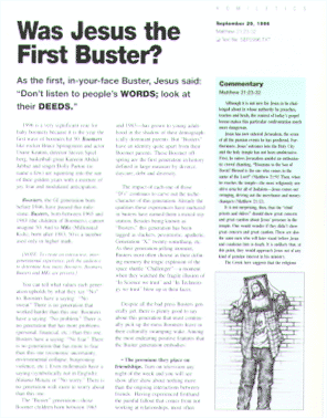 Was Jesus the First Buster?